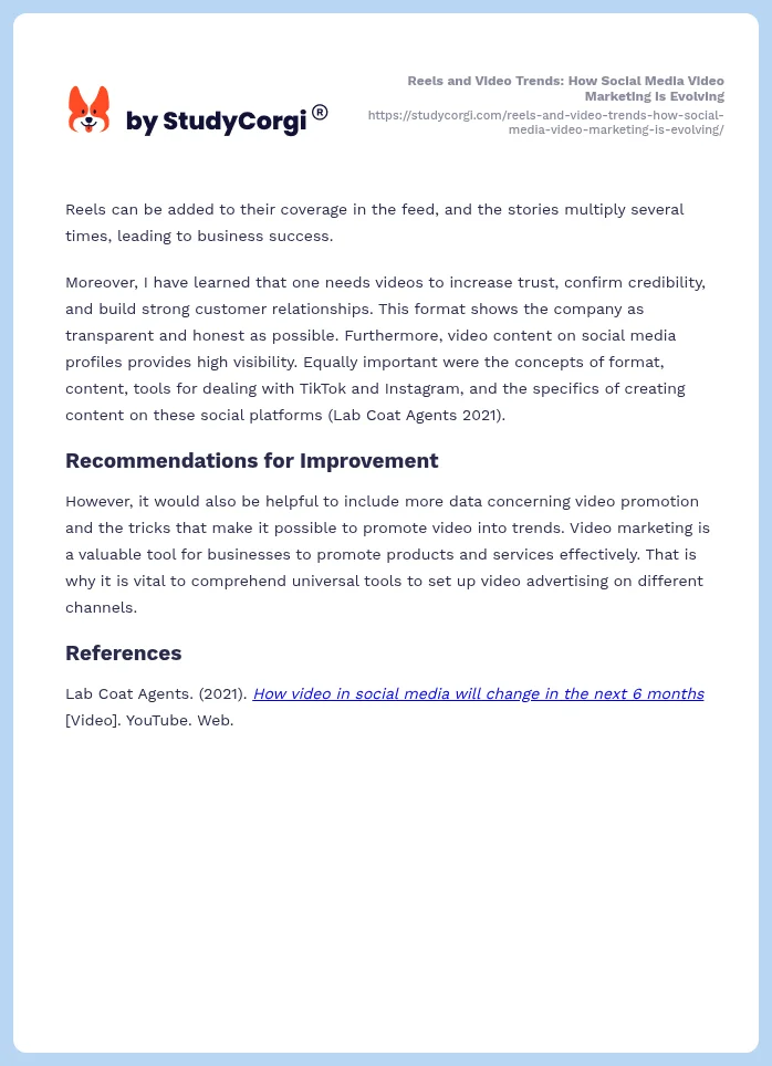 Reels and Video Trends: How Social Media Video Marketing Is Evolving. Page 2