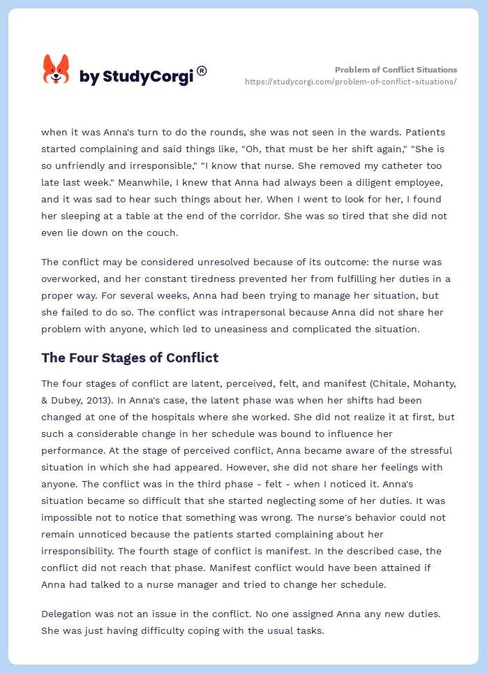 Problem of Conflict Situations. Page 2