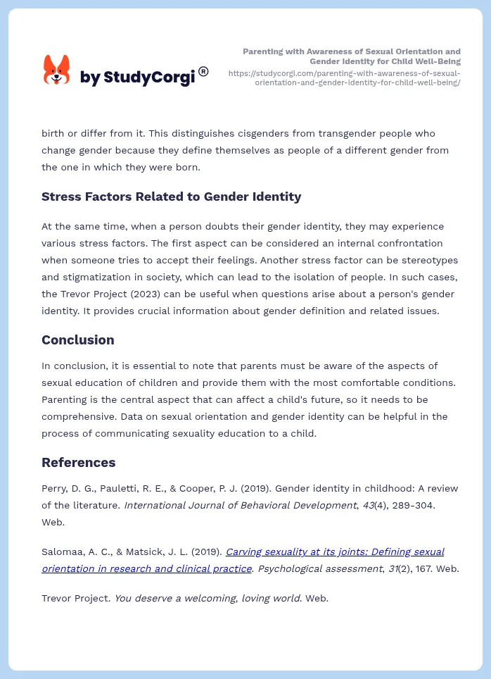 Parenting with Awareness of Sexual Orientation and Gender Identity for Child Well-Being. Page 2