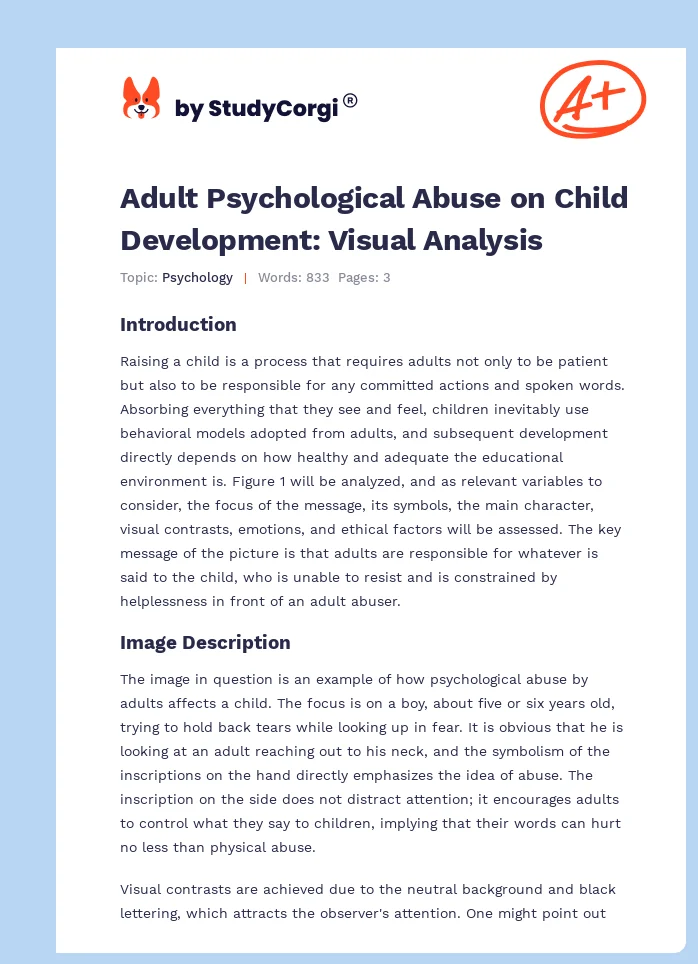 Adult Psychological Abuse on Child Development: Visual Analysis. Page 1