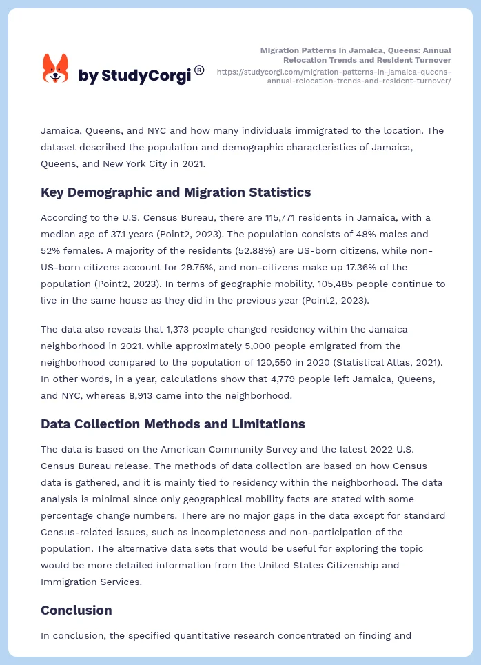Migration Patterns in Jamaica, Queens: Annual Relocation Trends and Resident Turnover. Page 2
