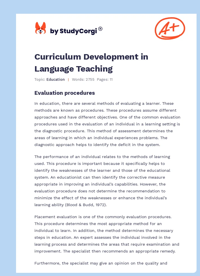 Curriculum Development in Language Teaching. Page 1