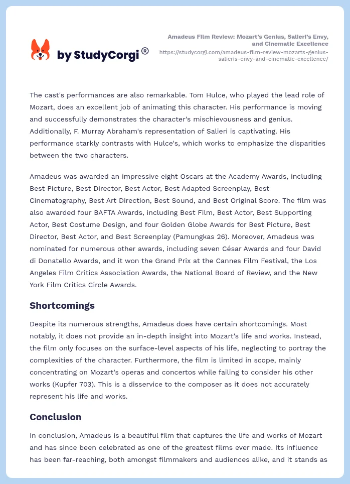 Amadeus Film Review: Mozart’s Genius, Salieri’s Envy, and Cinematic Excellence. Page 2