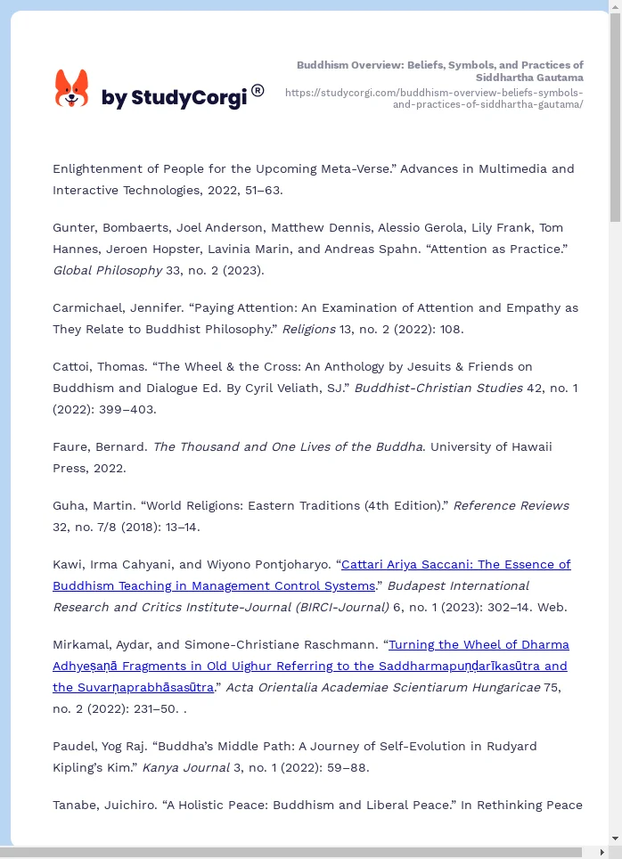 Buddhism Overview: Beliefs, Symbols, and Practices of Siddhartha Gautama. Page 2