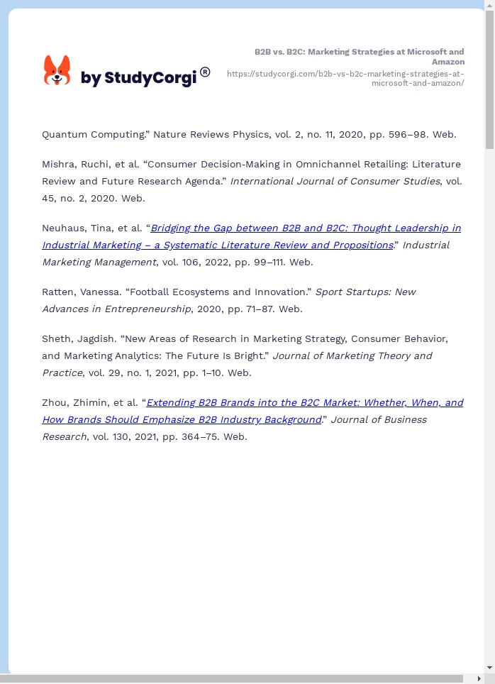 B2B vs. B2C: Marketing Strategies at Microsoft and Amazon. Page 2
