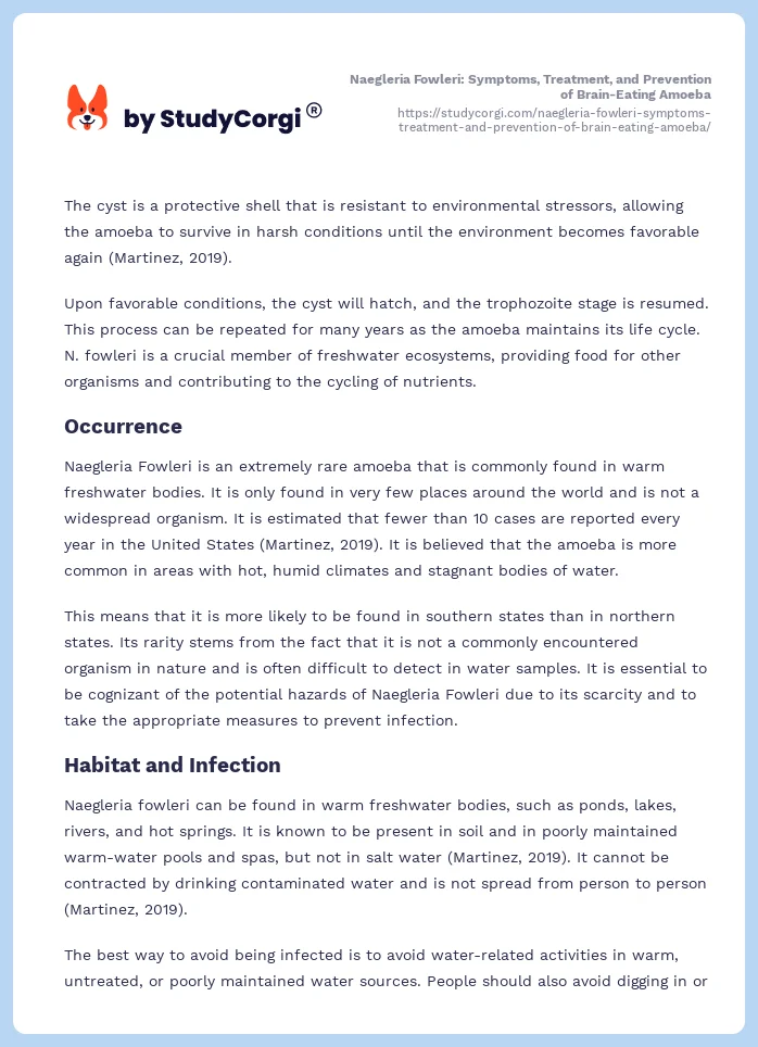 Naegleria Fowleri: Symptoms, Treatment, and Prevention of Brain-Eating Amoeba. Page 2