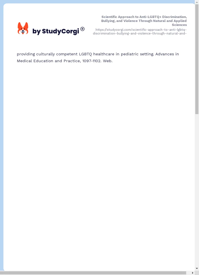 Scientific Approach to Anti-LGBTQ+ Discrimination, Bullying, and Violence Through Natural and Applied Sciences. Page 2