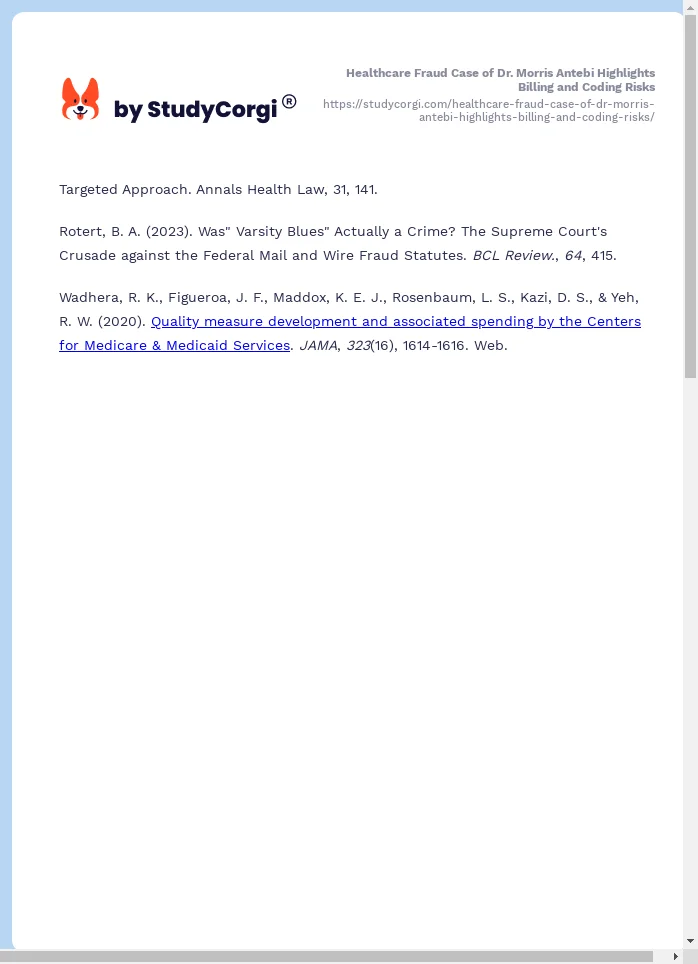 Healthcare Fraud Case of Dr. Morris Antebi Highlights Billing and Coding Risks. Page 2