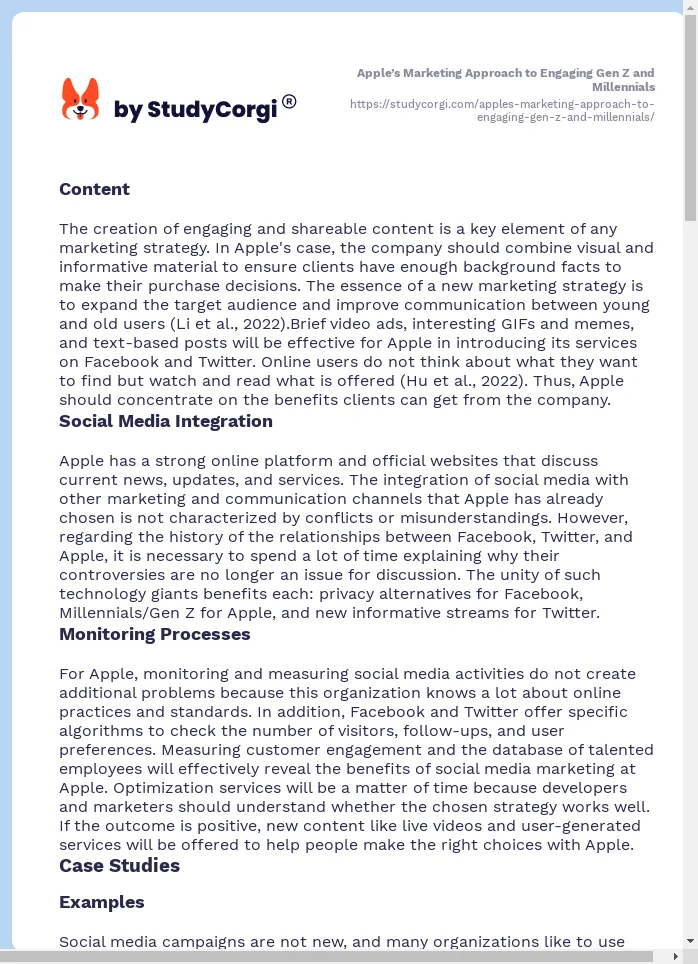 Apple’s Marketing Approach to Engaging Gen Z and Millennials. Page 2