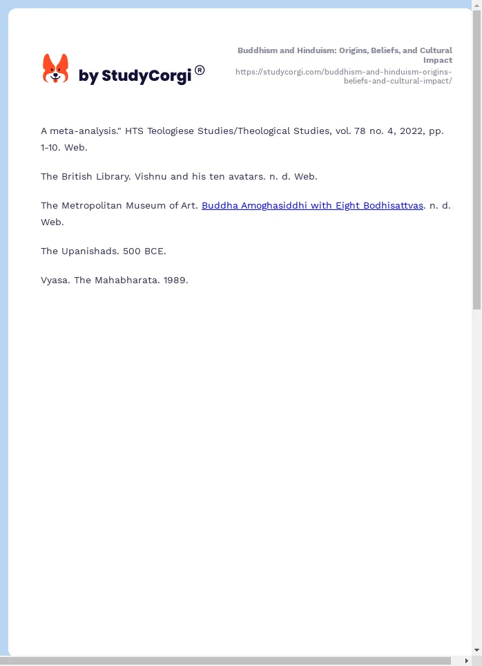 Buddhism and Hinduism: Origins, Beliefs, and Cultural Impact. Page 2