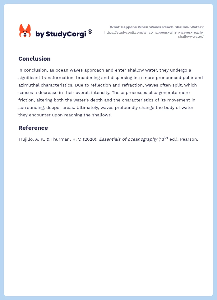 What Happens When Waves Reach Shallow Water?. Page 2