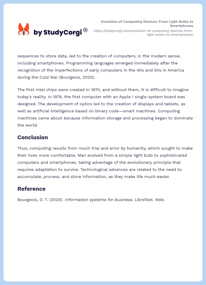 Evolution of Computing Devices: From Light Bulbs to Smartphones. Page 2