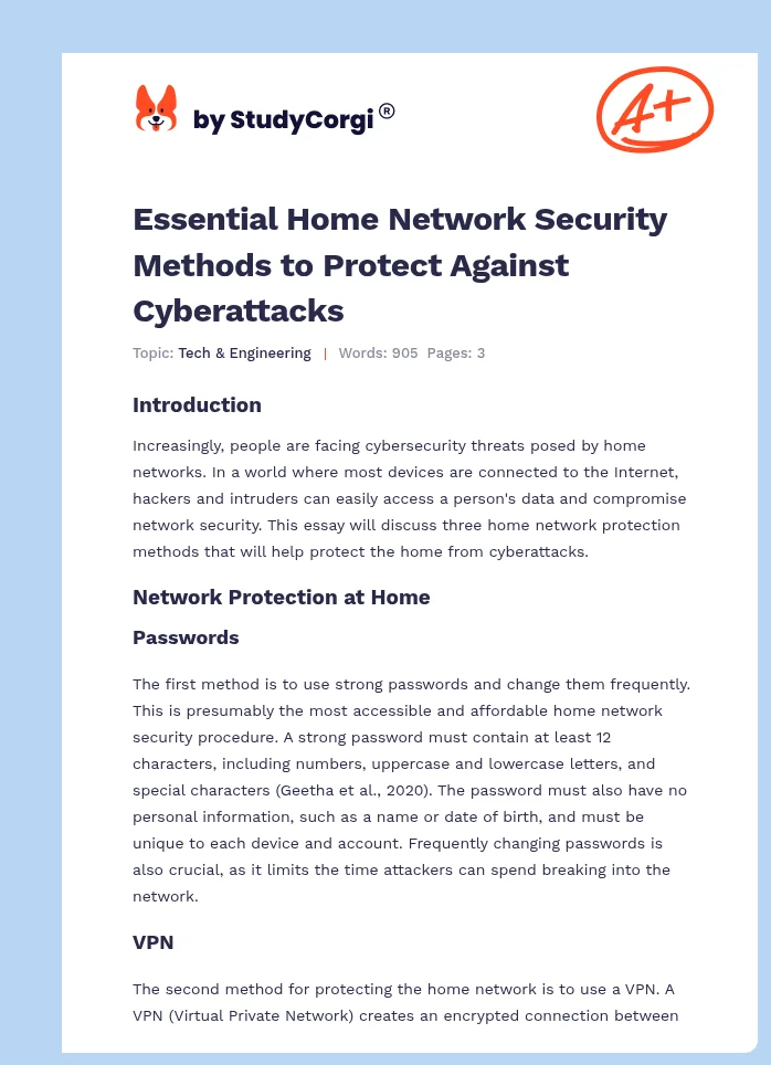 Essential Home Network Security Methods to Protect Against Cyberattacks. Page 1