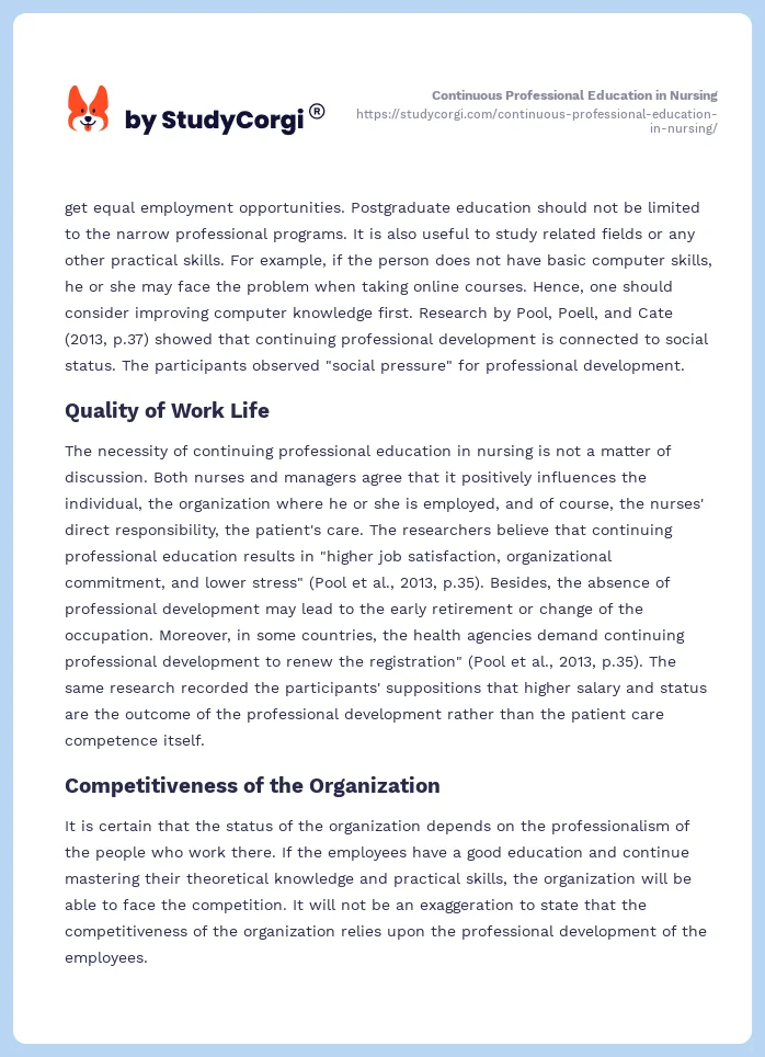 Continuous Professional Education in Nursing. Page 2