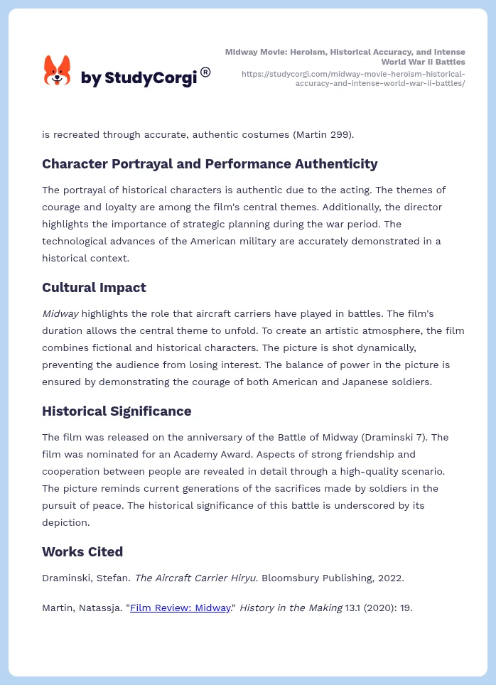 Midway Movie: Heroism, Historical Accuracy, and Intense World War II Battles. Page 2
