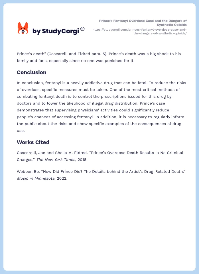 Prince’s Fentanyl Overdose Case and the Dangers of Synthetic Opioids. Page 2