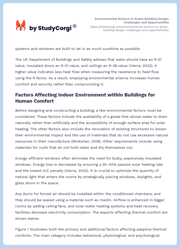 Environmental Science in Green Building Design: Challenges and Opportunities. Page 2