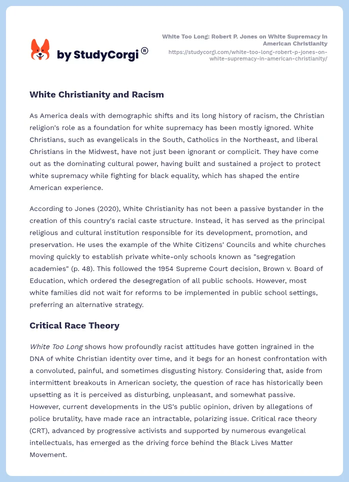 White Too Long: Robert P. Jones on White Supremacy in American Christianity. Page 2