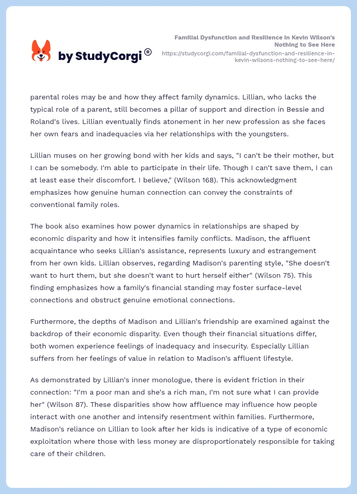 Familial Dysfunction and Resilience in Kevin Wilson’s Nothing to See Here. Page 2