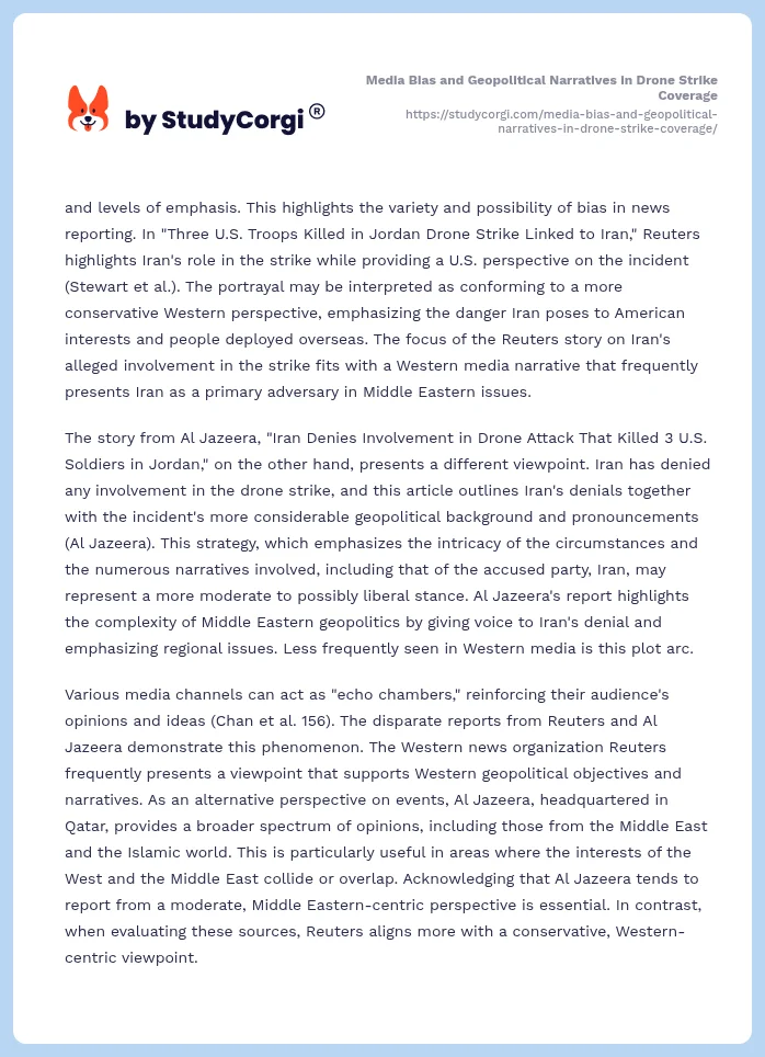 Media Bias and Geopolitical Narratives in Drone Strike Coverage. Page 2