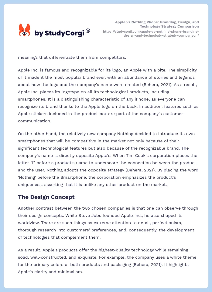 Apple vs Nothing Phone: Branding, Design, and Technology Strategy Comparison. Page 2