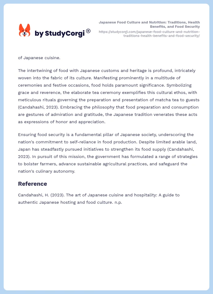 Japanese Food Culture and Nutrition: Traditions, Health Benefits, and Food Security. Page 2
