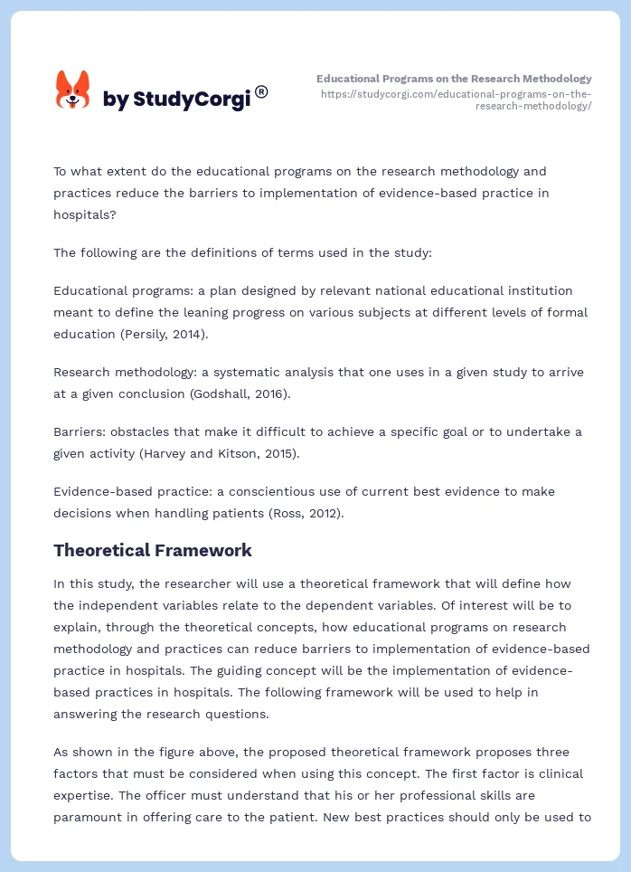 Educational Programs on the Research Methodology. Page 2